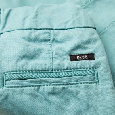 Pantaloni slim turquoise BOSS 6M_3